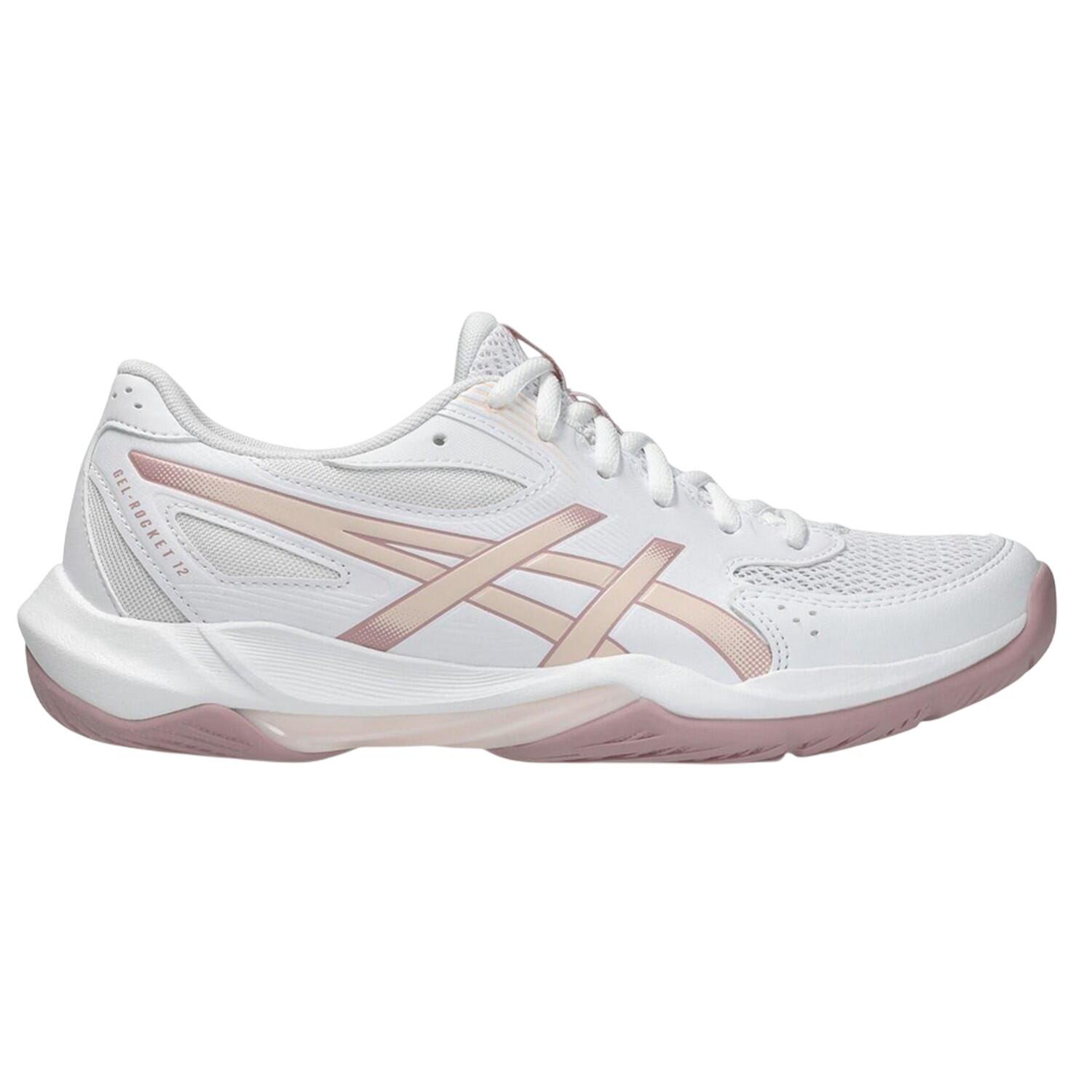 Netball Rocket 12 para Mujer Blanco, Rosa 3/7