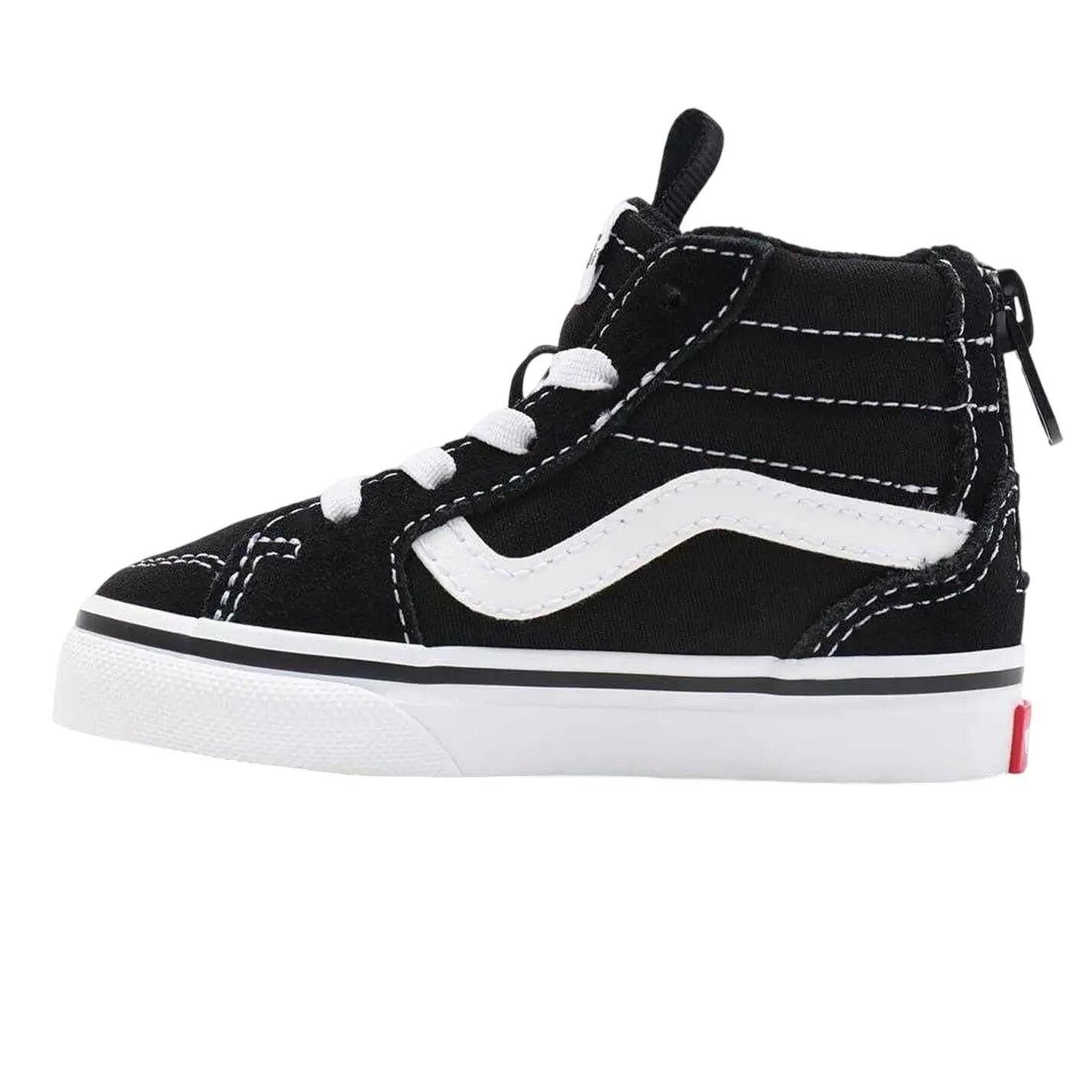 High Top Turnschuhe für Kleinkind, Canvas Kinder Schwarz/Weiß 2/5