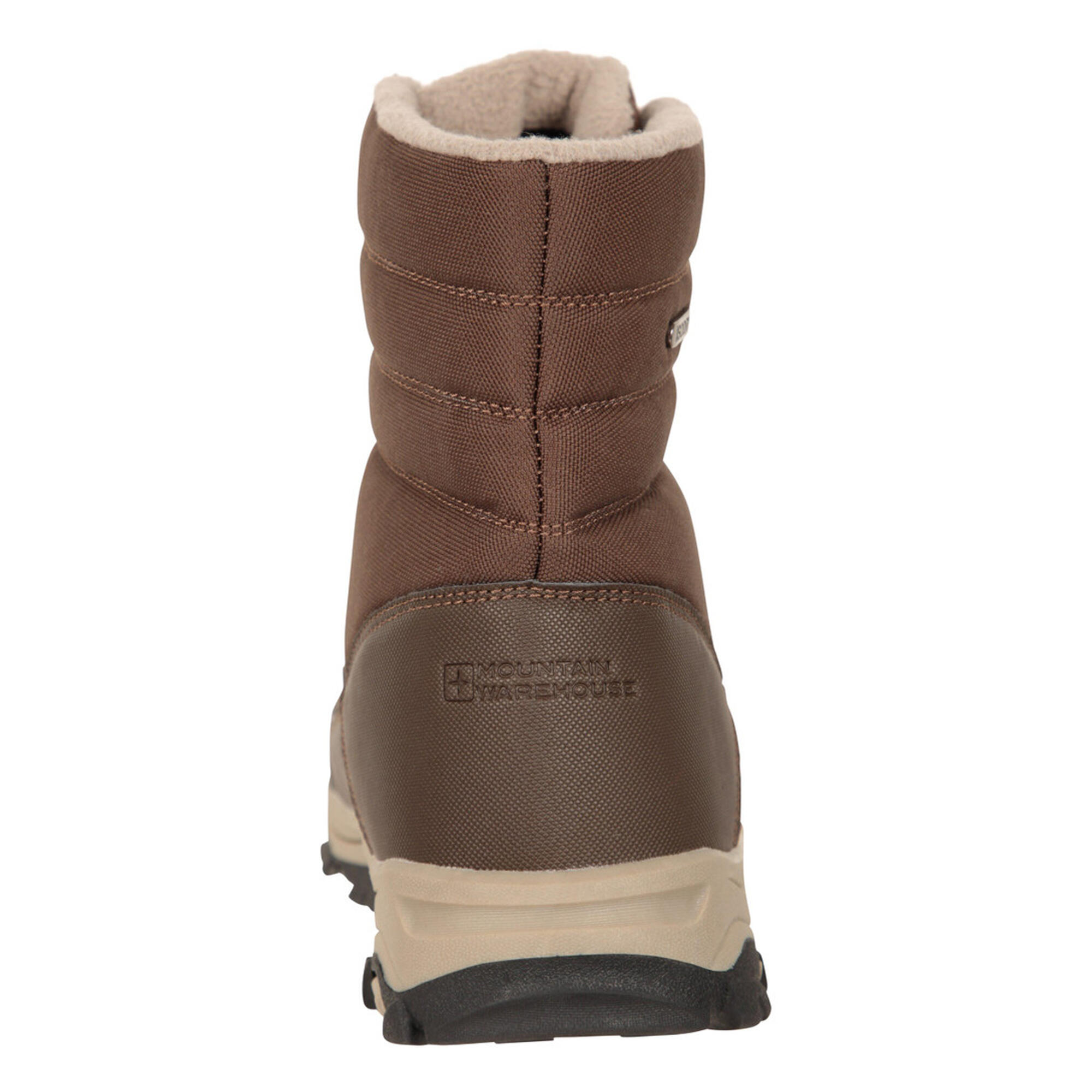 Mens Ohio Fleece Lined Snow Boots (Brown) 2/4