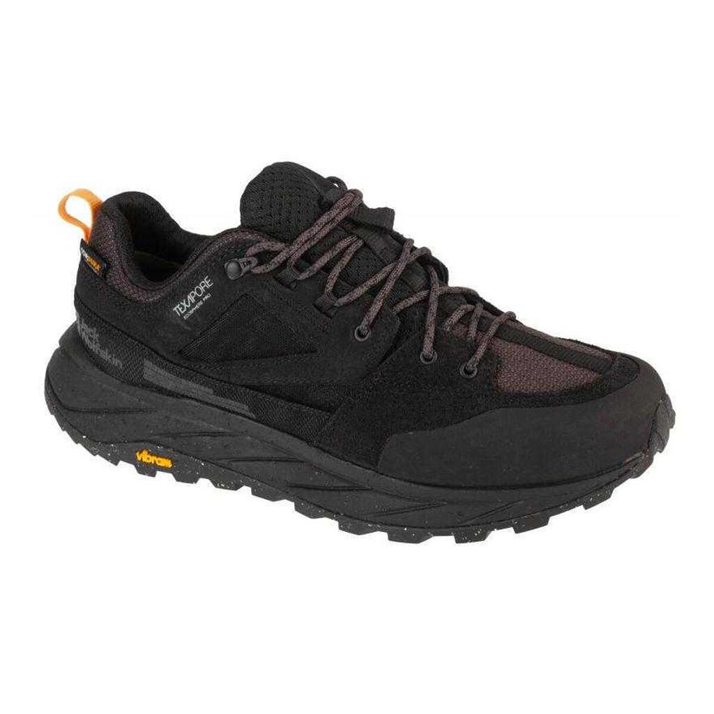 Mens Terraquest Texapore Suede Low Hiking Shoes (Black)
