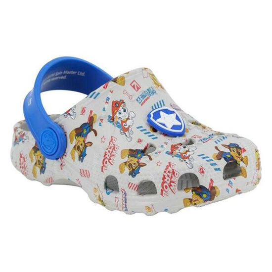 Zuecos Marshall, Chase Diseño Patrulla Canina Verano para Niños/Niñas Blanco,