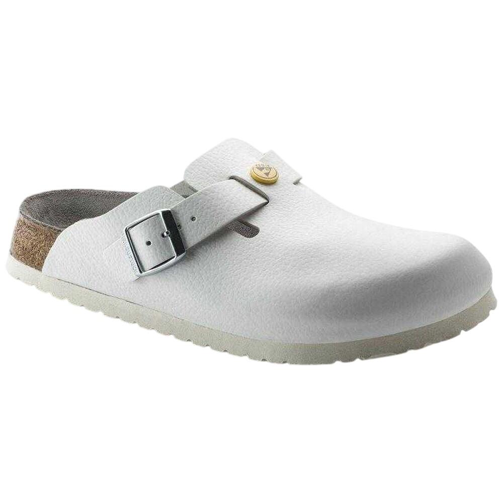 Zoccoli Pelle MedicoDonna Birkenstock Boston Bianco 4/7