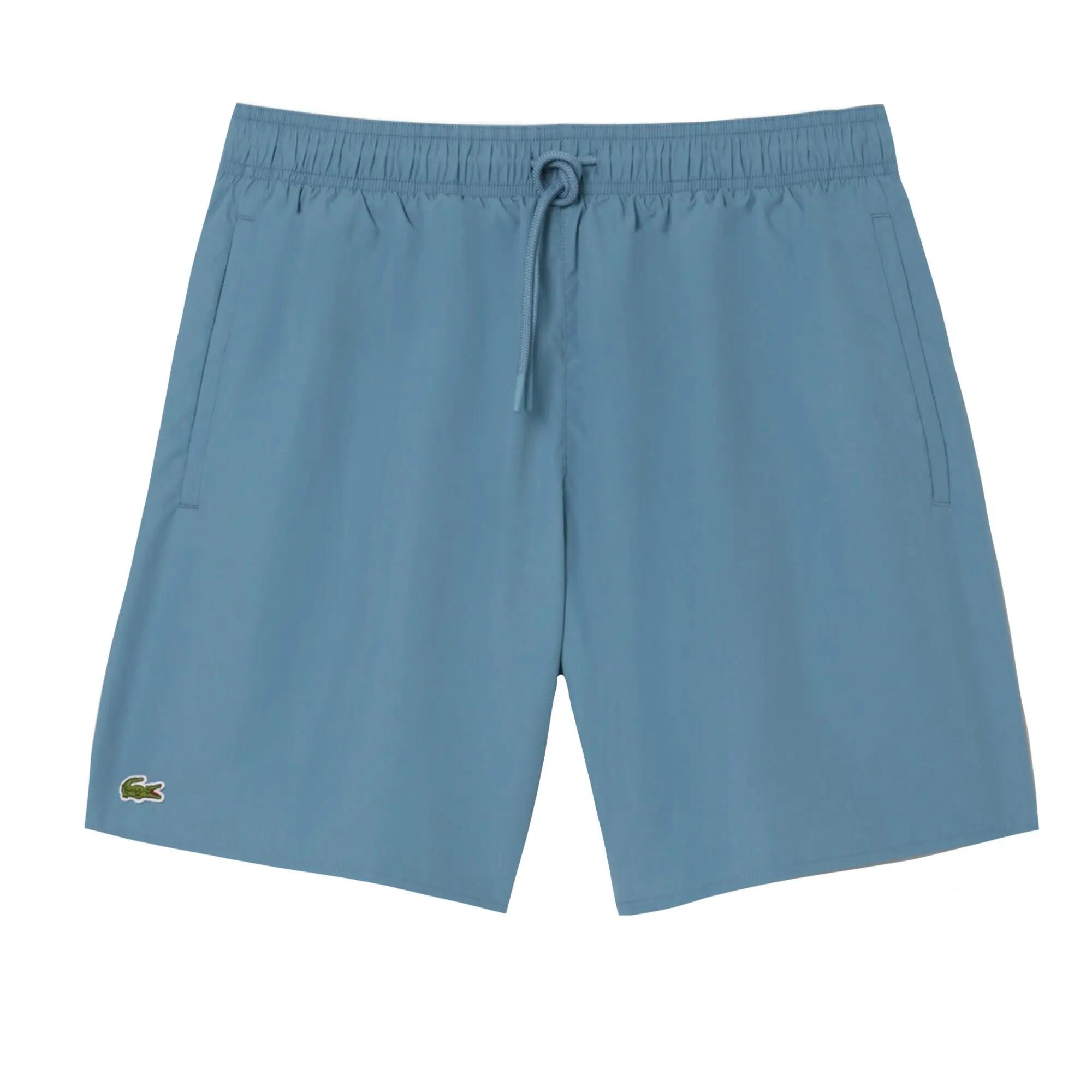 Costume Bermuda Monocromo Media Lunghezza Uomo Lacoste Blu 2/6