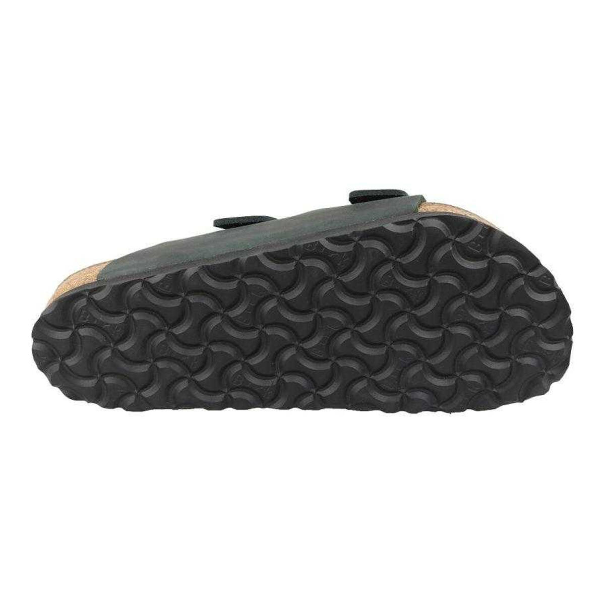 Dames Arizona Leren Teenslippers (Zwart) 3/12