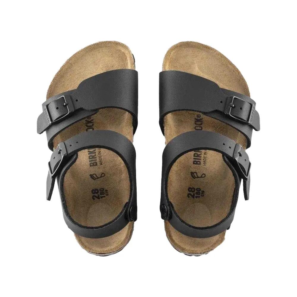Sandali Pelle ScamosciataBambini Birkenstock New York Nero 3/5