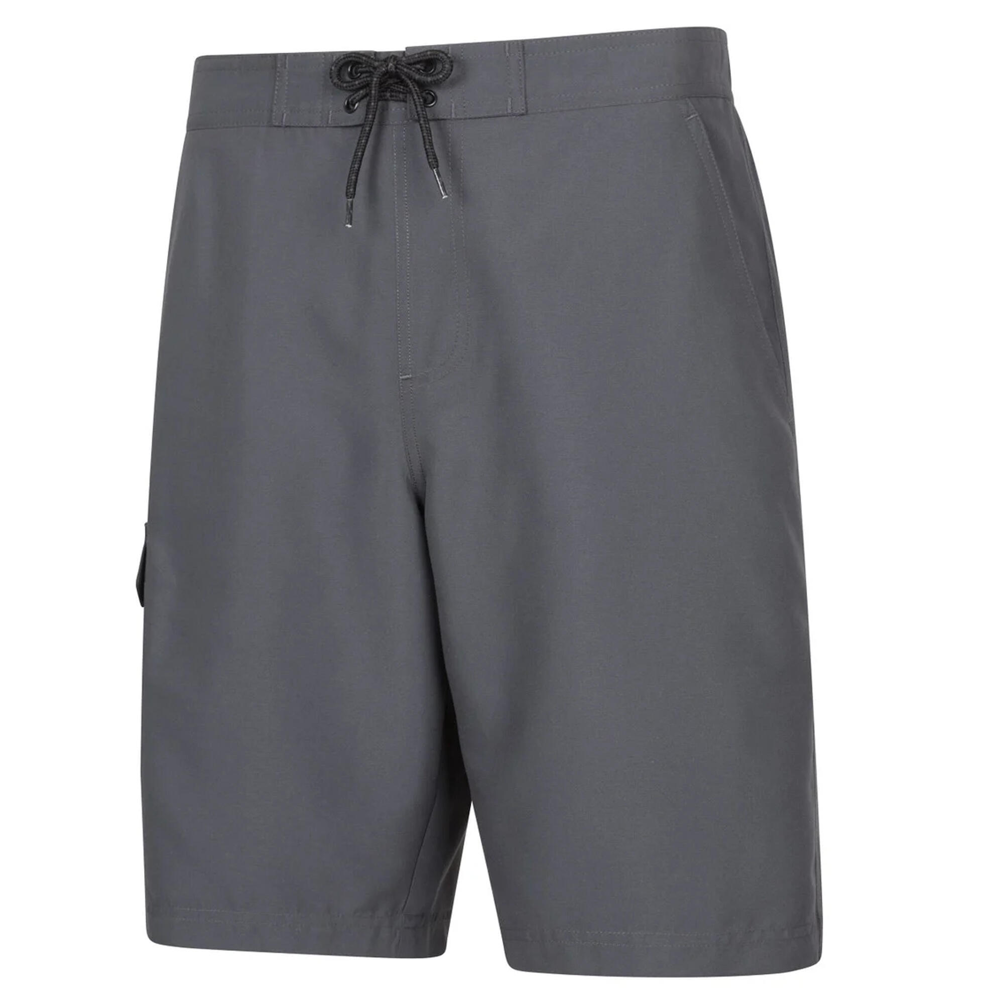 "Ocean" Badeshorts für Damen Herren Holzkohle 4/4
