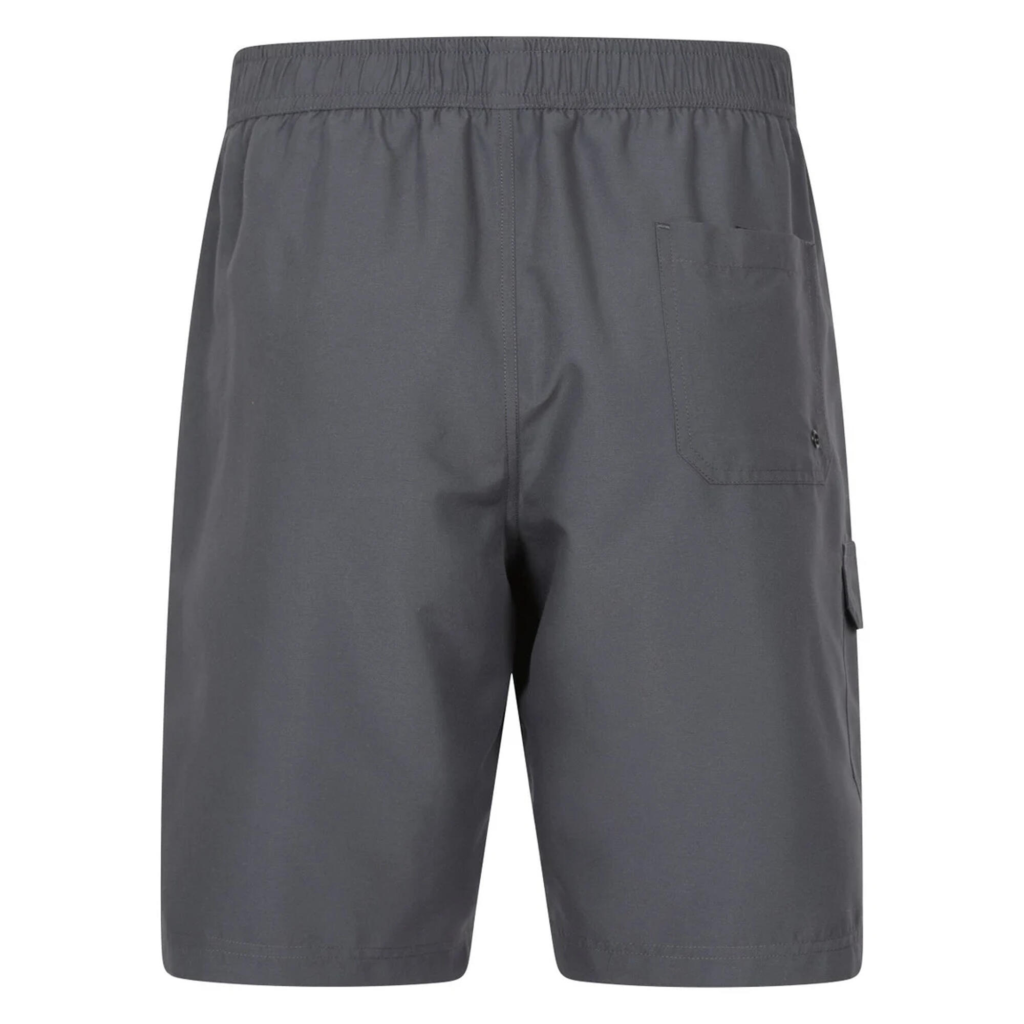 "Ocean" Badeshorts für Damen Herren Holzkohle 3/4