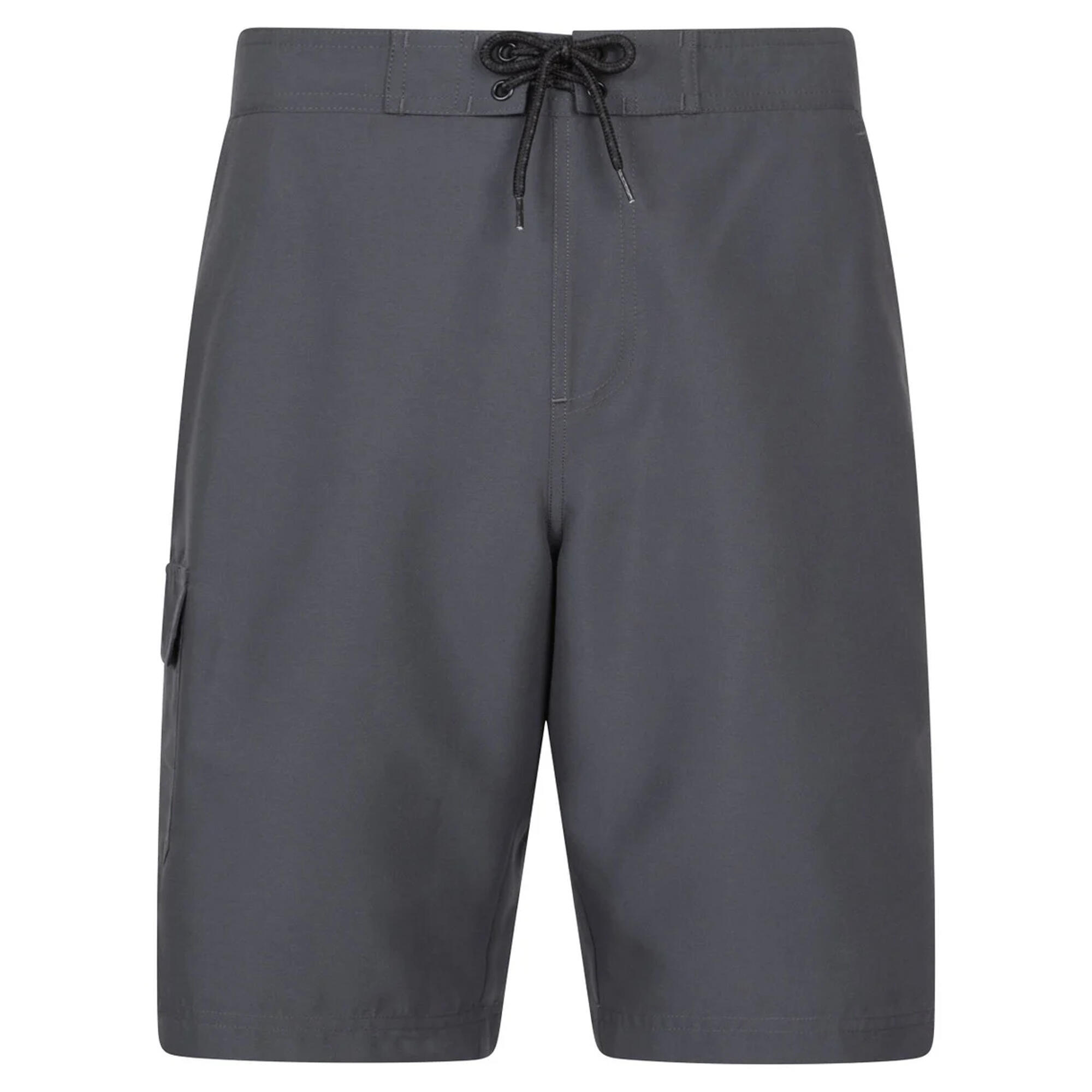 "Ocean" Badeshorts für Damen Herren Holzkohle 2/4