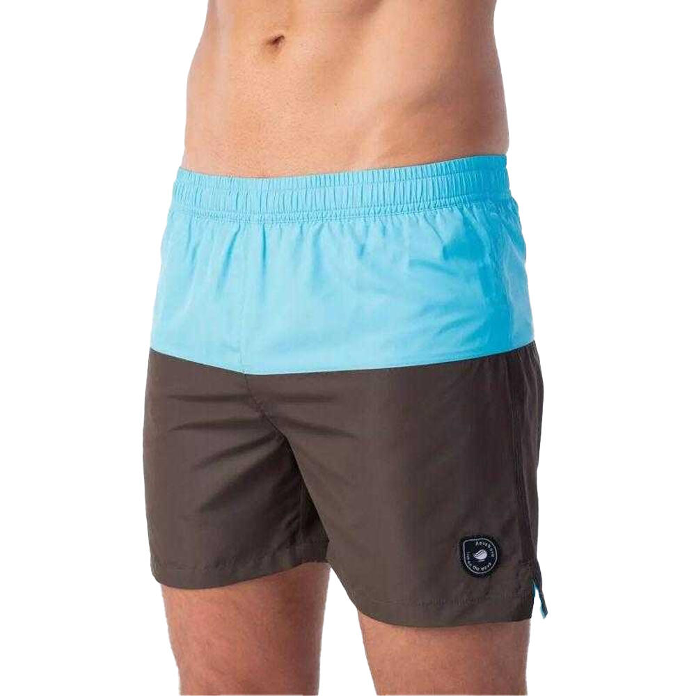 Costume Da Bagno A Pantaloncino Blocchi Di Colore Uomo Aquawave Kaden II Nero 2/5