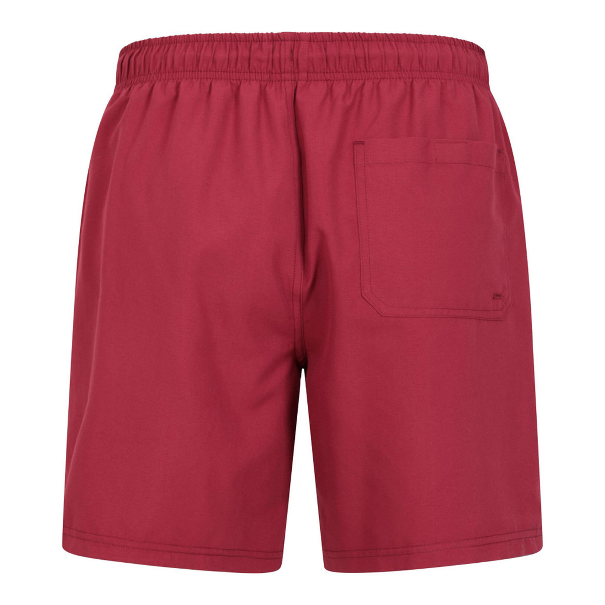 Mens Aruba Swim Shorts (Dark Burgundy) 2/3