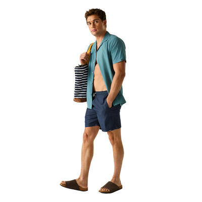 Costume Da Bagno A Pantaloncino Uomo Regatta Mackleyna Blu Sonico
