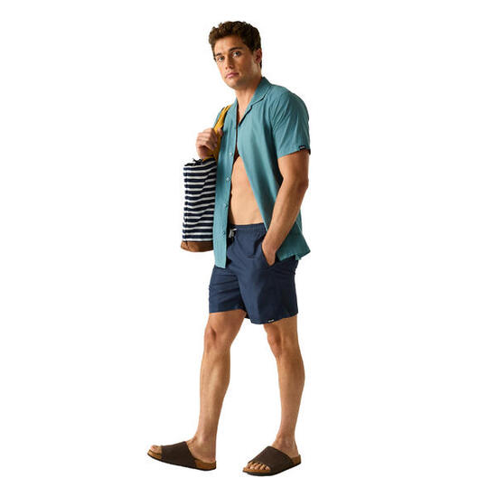 Costume Da Bagno A Pantaloncino Uomo Regatta Mackleyna Blu Sonico