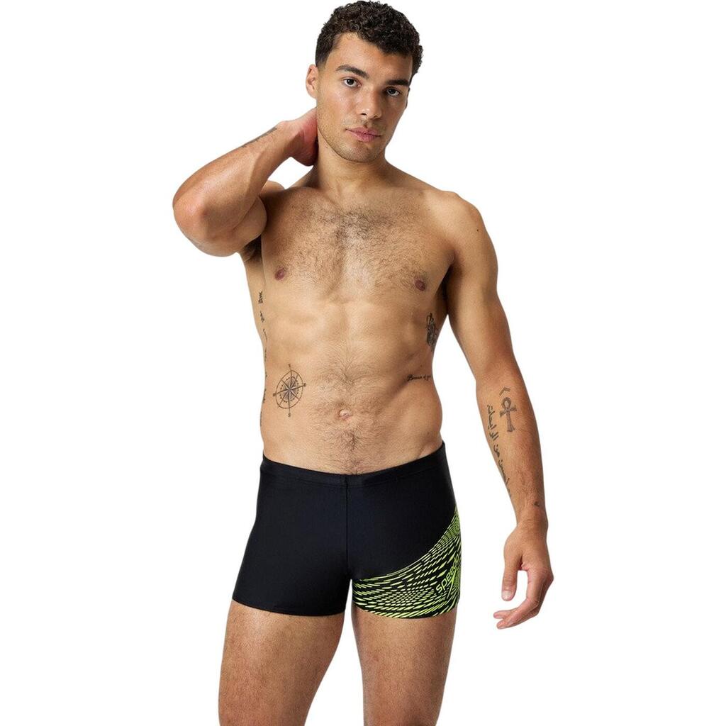 Mens Medley Logo Swim Briefs (Yellow)