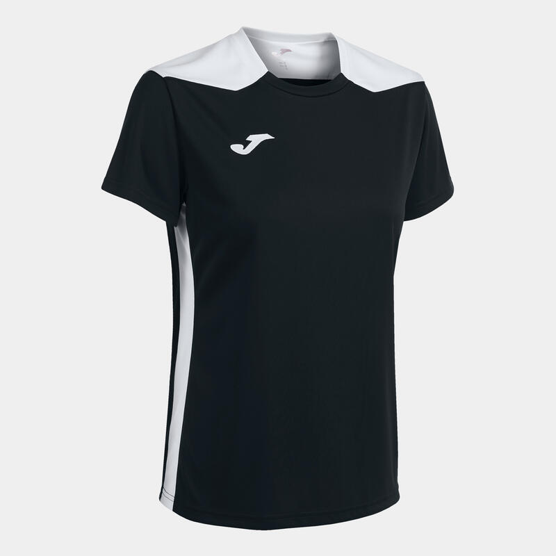 Maillot manches courtes Femme Joma Championship vi noir blanc