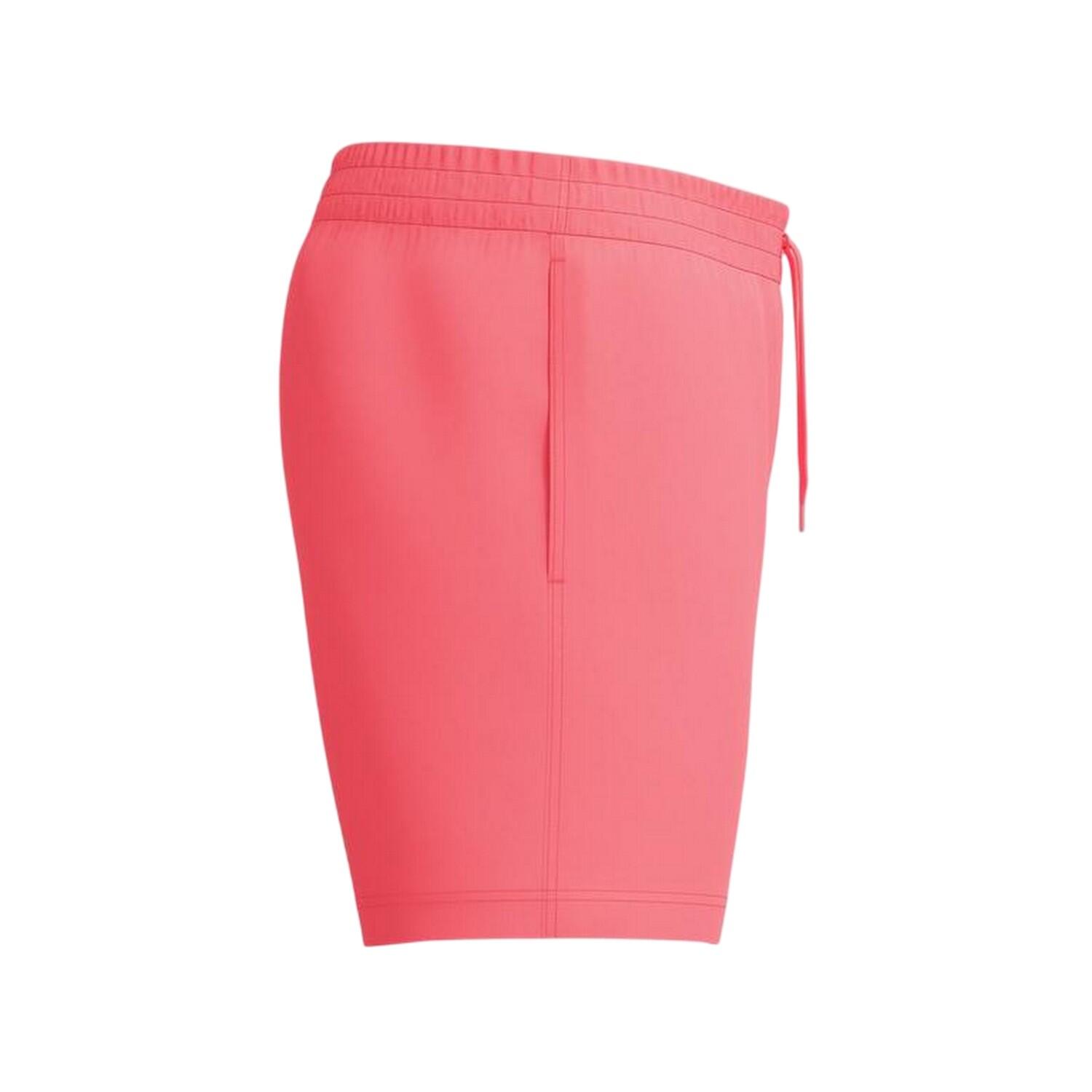 Essentiële Zwemshorts Heren (Neon-koraal) 3/7