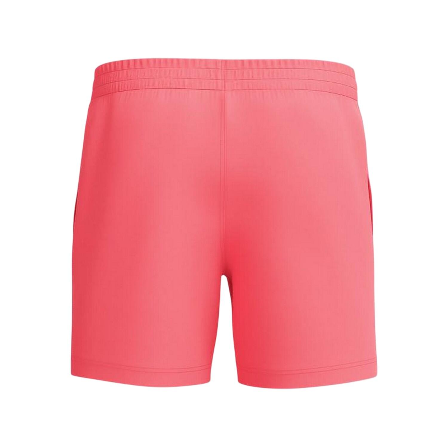 Short De Bain Uni À Taille Élastiquée Homme (Corail Foncé) 2/7