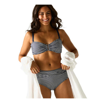 Bas De Maillot De Bain Motif/style À Rayures LORIA Femme (Bleu Marine / Blanc À