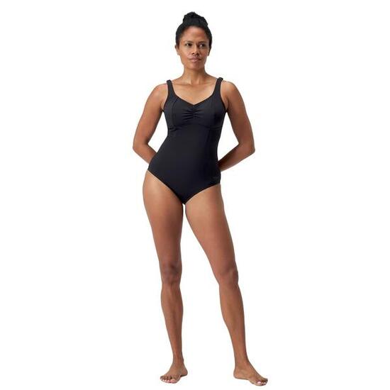 Maillot De Bain 1 Pièce SHAPING AQUANITE Femme (Noir)