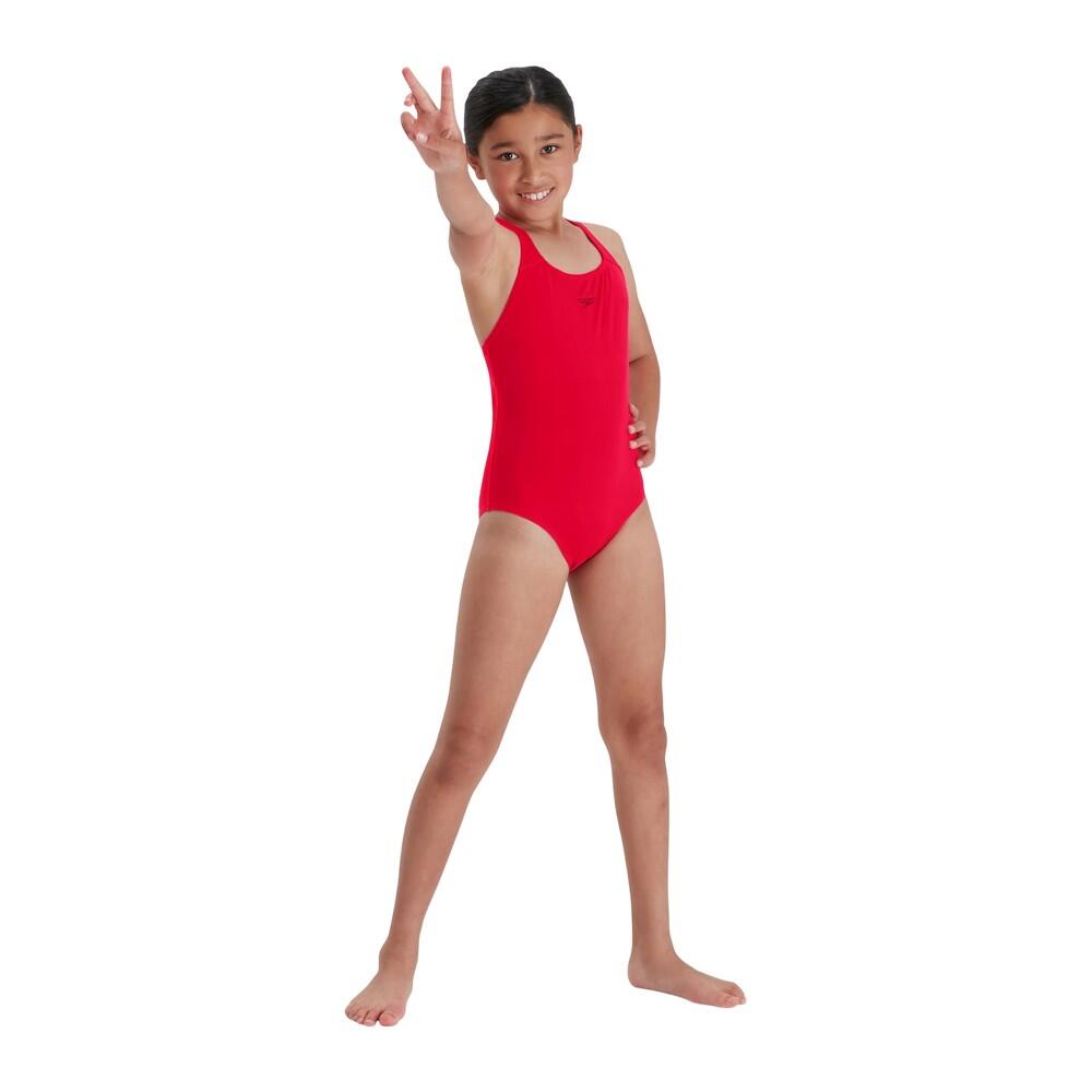 Girls Endurance+ One Piece Swimsuit (Red)