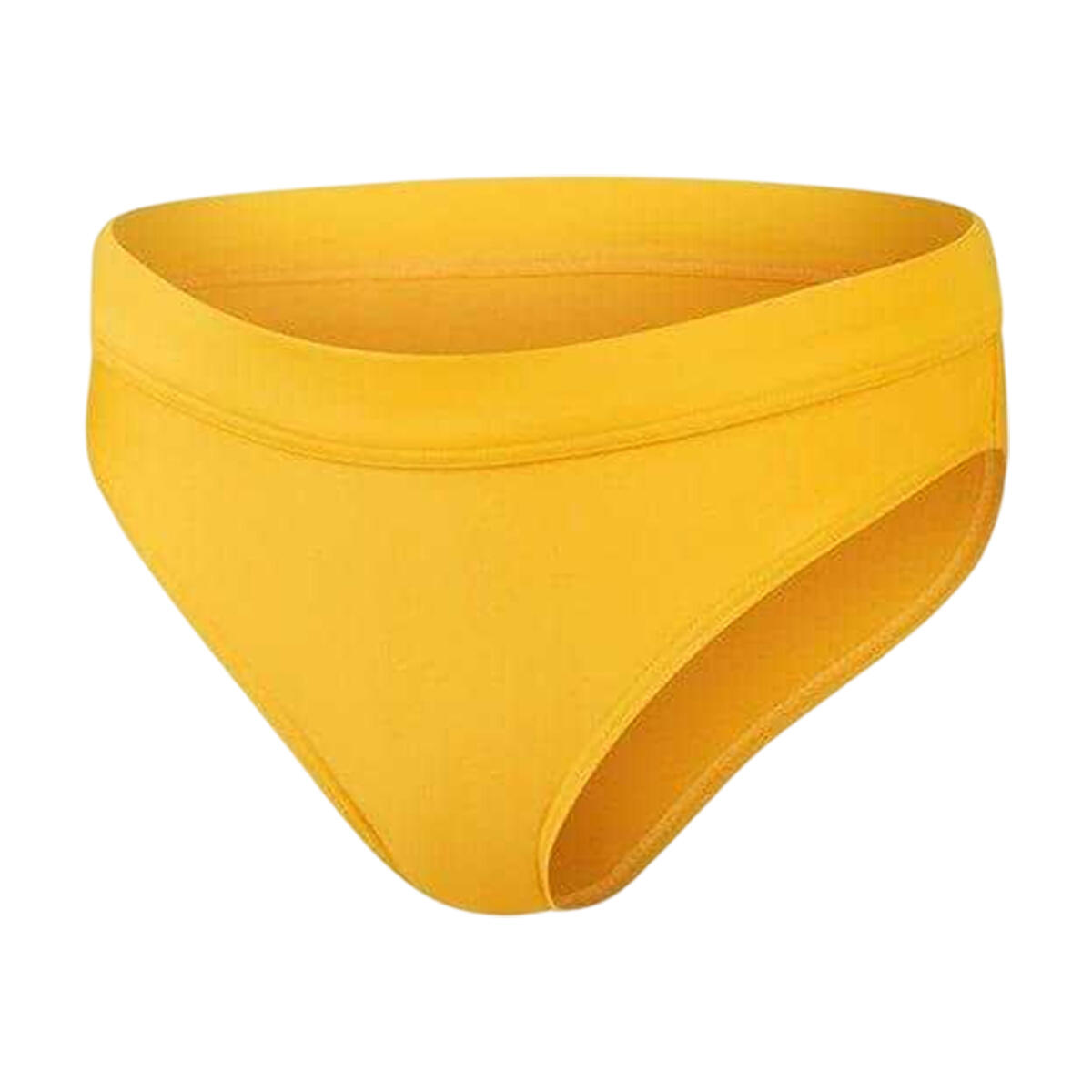Maillot De Bain 2 Pièces À Taille Haute Motif/style Triangle Femme (Jaune) 3/5