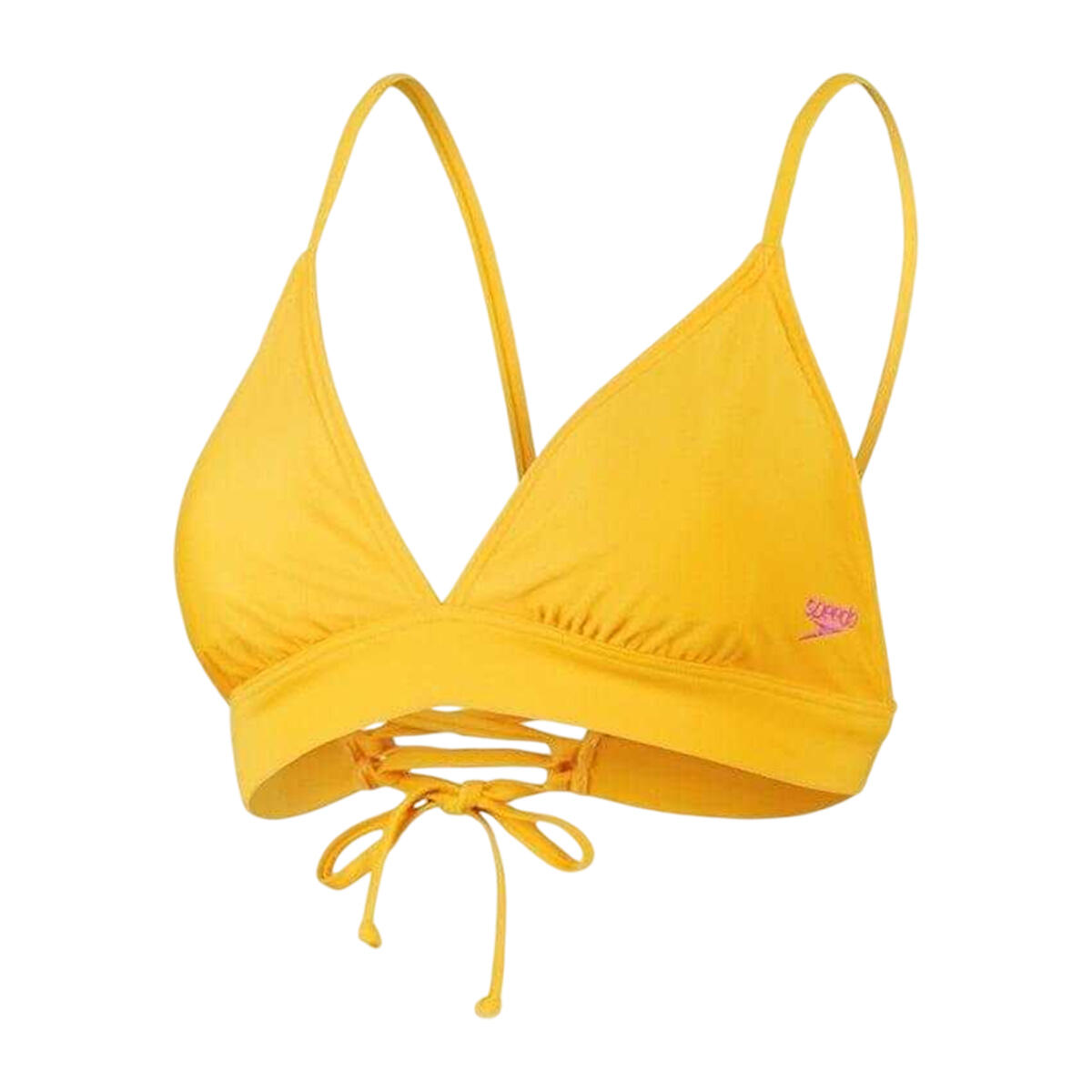 Maillot De Bain 2 Pièces À Taille Haute Motif/style Triangle Femme (Jaune) 2/5