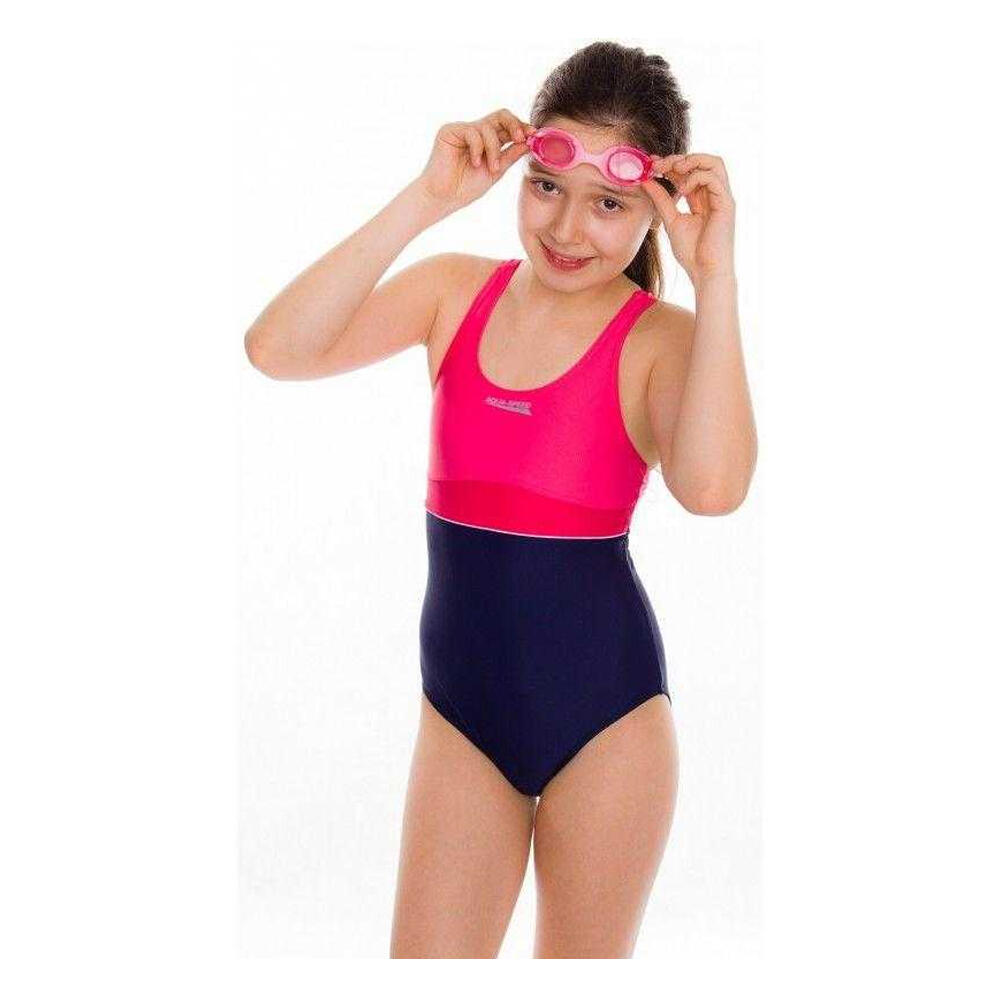Costum De Baie One-Piece Drumeții În Natură Aqua Speed Emily Colour Block Fete