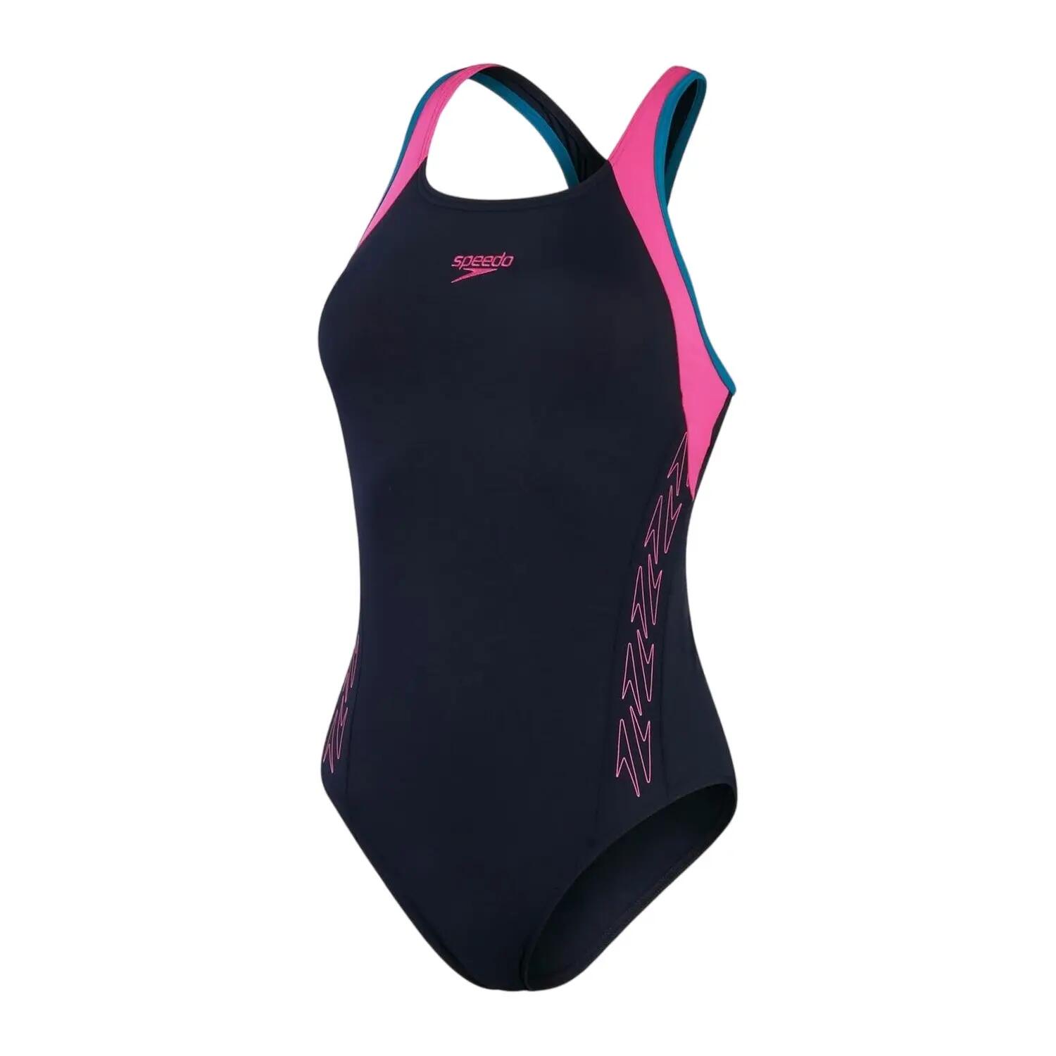 Badeanzug für Damen Marine/Pink 2/6