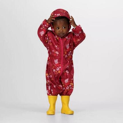 Combinaison De Pluie POBBLE Enfant (Rose Foncé / Orange)