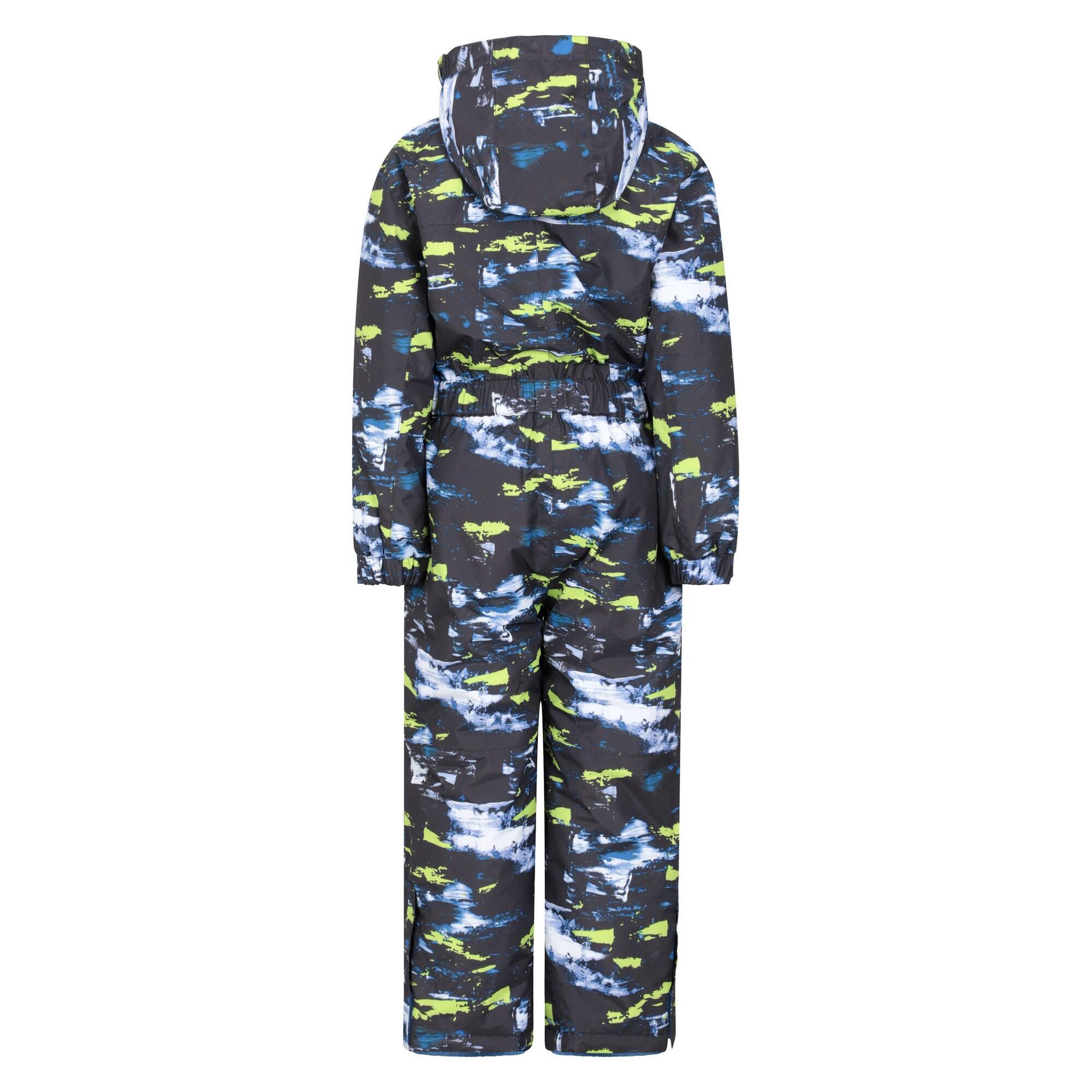 Tuta Da Neve Nuvola Bambini Mountain Warehouse All In One Nero Blu Giallo 2/4