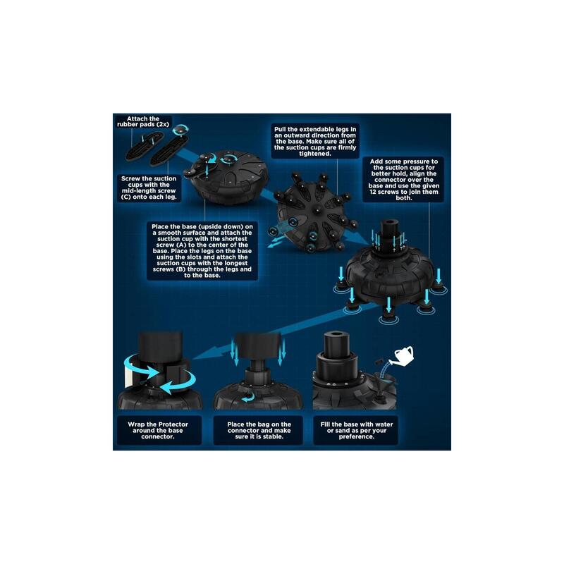 Sac Box Podea RDX KT Ronin 2-în-1 cu Mănuși Incluse - Roșu, 6FT
