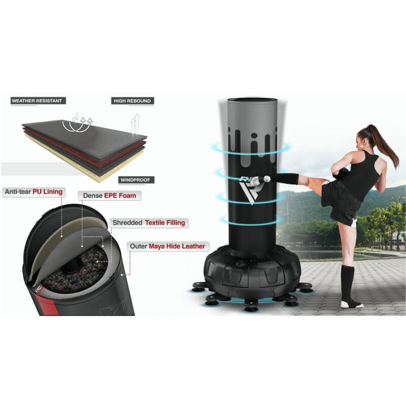 Set sac box autoportant RDX F6 6FT Kara cu mănuși incluse, roz