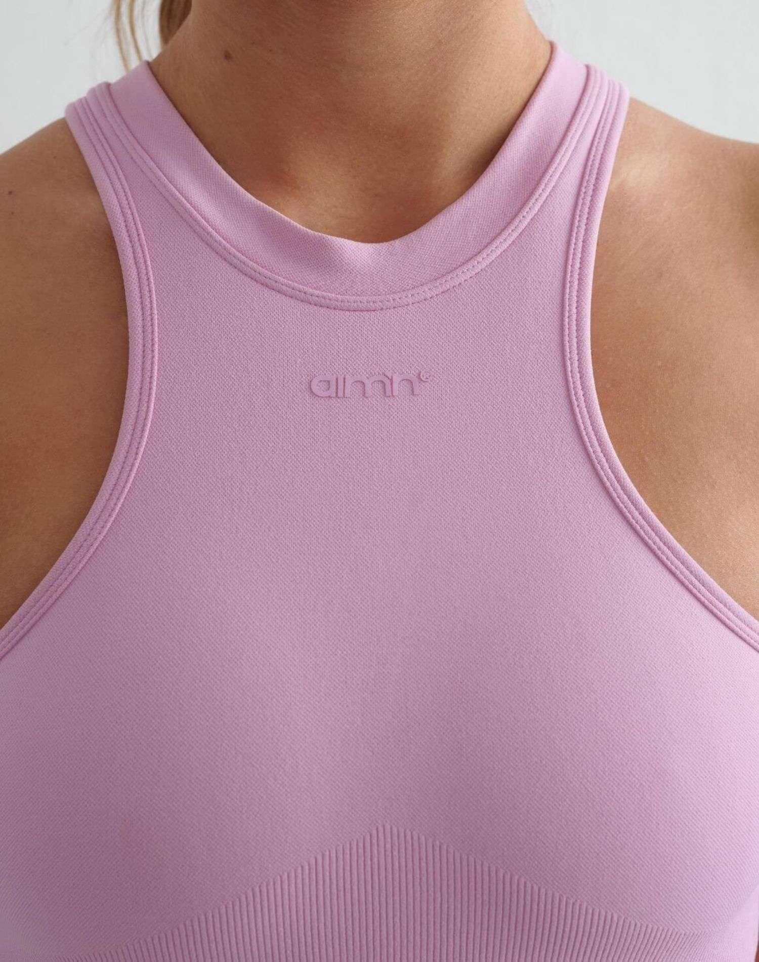 Dames Top Racerfront Naadloos Roze 4/7