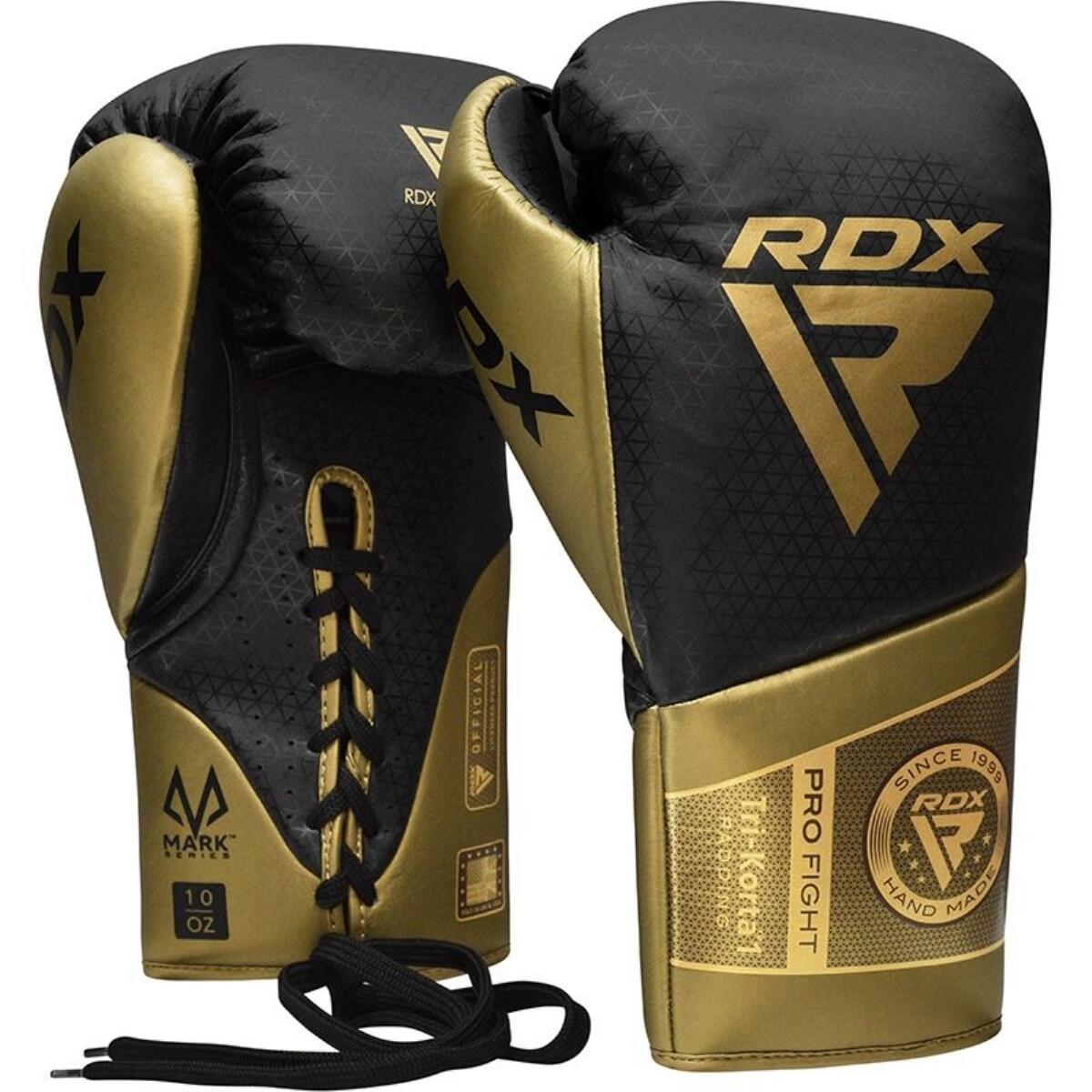 Boxhandschuhe RDX K1 Mark Pro Schwarz Gold 8oz 9/10