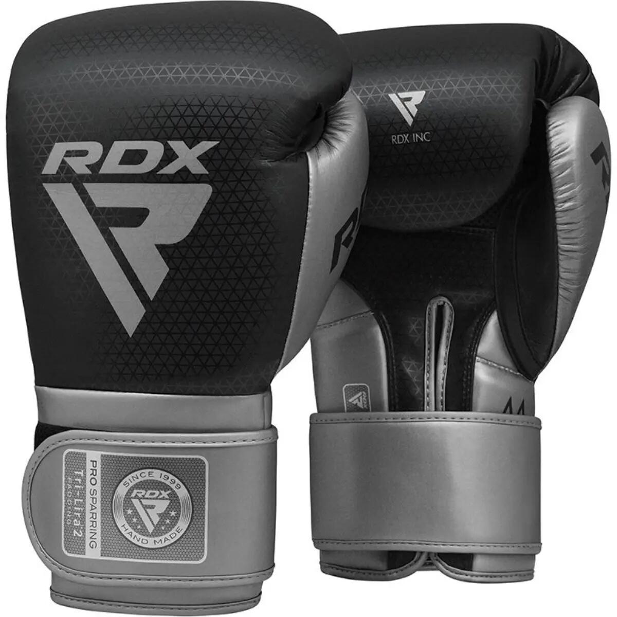 Guantoni Boxe RDX Mark Pro Sparring Tri Lira 2 Argento-14OZ 5/11