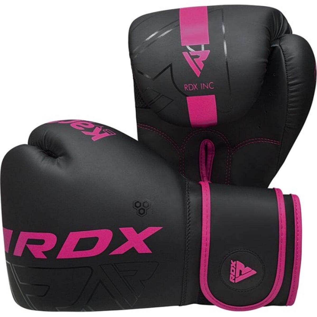 Gants de boxe RDX F6 Kara – Noir/Rose – 14oz 9/9