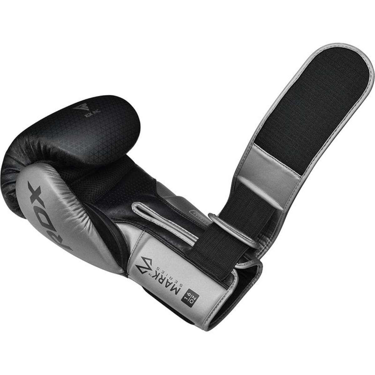 Guantoni Boxe RDX Mark Pro Sparring Tri Lira 2 Argento-14OZ 8/11