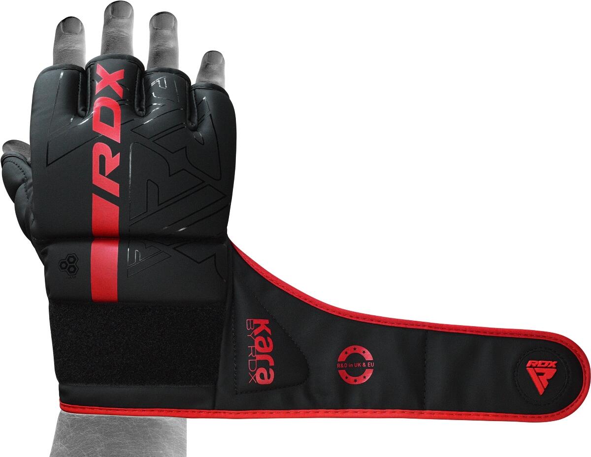 Guantes de agarre F6 Kara MMA - Rojo - Talla L 8/8
