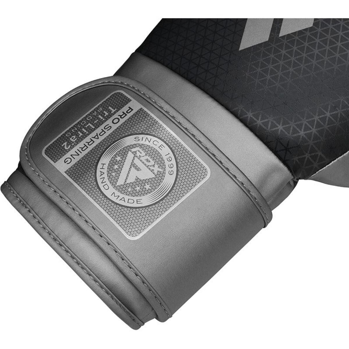 Guantoni Boxe RDX Mark Pro Sparring Tri Lira 2 Argento-14OZ 10/11