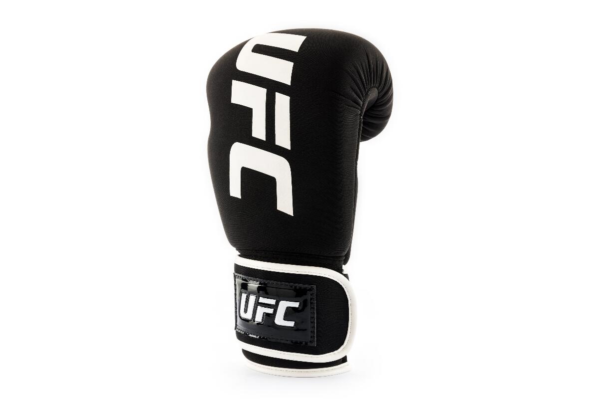 UFC PRO Washable Boxing Gloves – Black/White – L 10/15