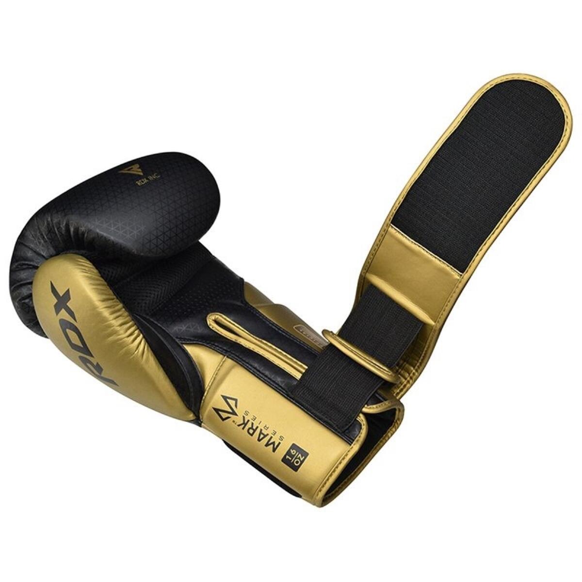 Boxhandschuhe RDX Mark Pro Sparring Tri Lira 2 Gold-10OZ 9/9