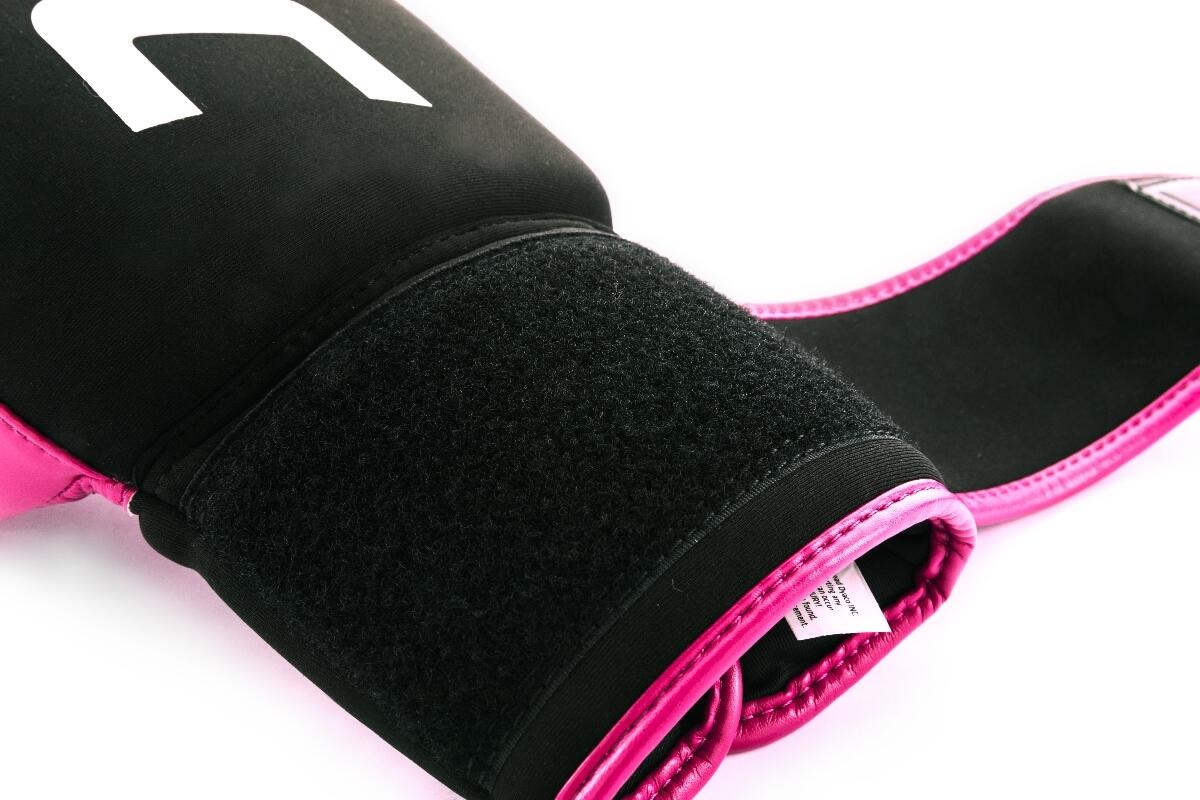 Guanti da Boxe UFC PRO Lavabili – Nero/Rosa – L 9/15