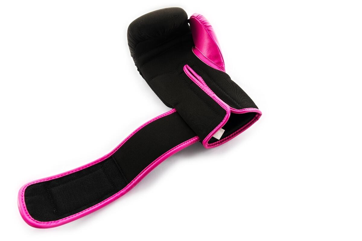 Guanti da Boxe UFC PRO Lavabili – Nero/Rosa – L 8/15