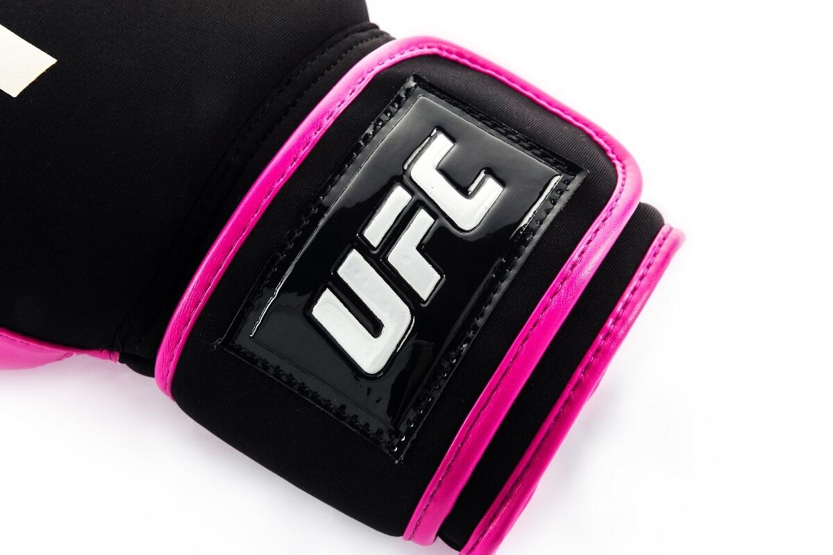 Guanti da Boxe UFC PRO Lavabili – Nero/Rosa – L 10/15