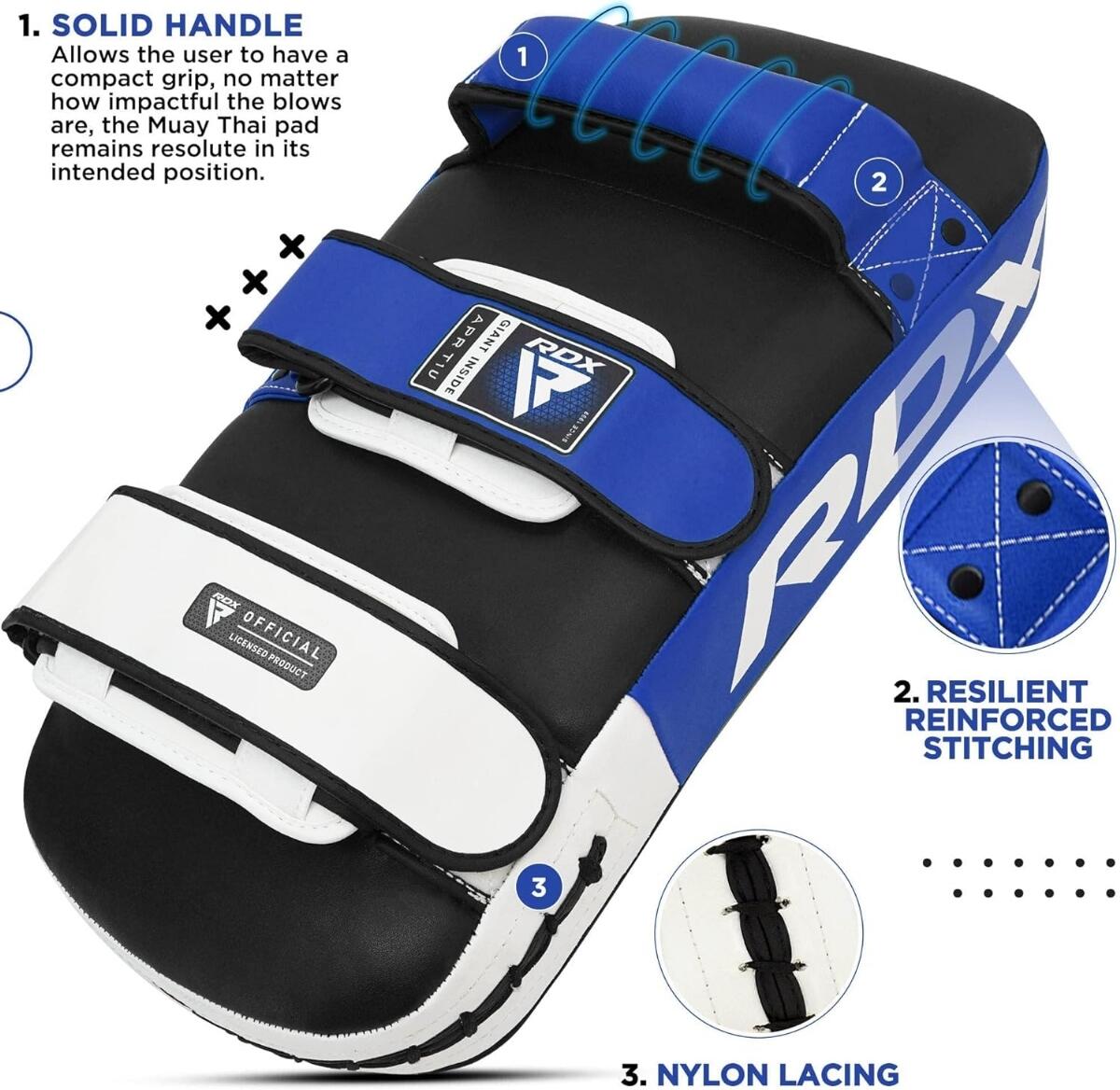 APR-T1 Stootkussen - Thai Kick Pad - Blauw - Per Stuk 8/9