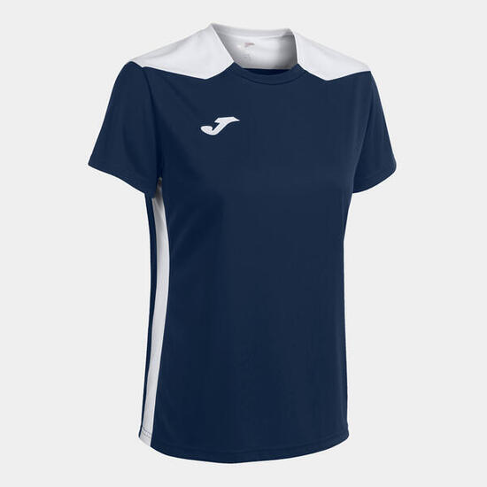 Maillot Manches Courtes Football Femme Joma Championship VI Bleu Marine