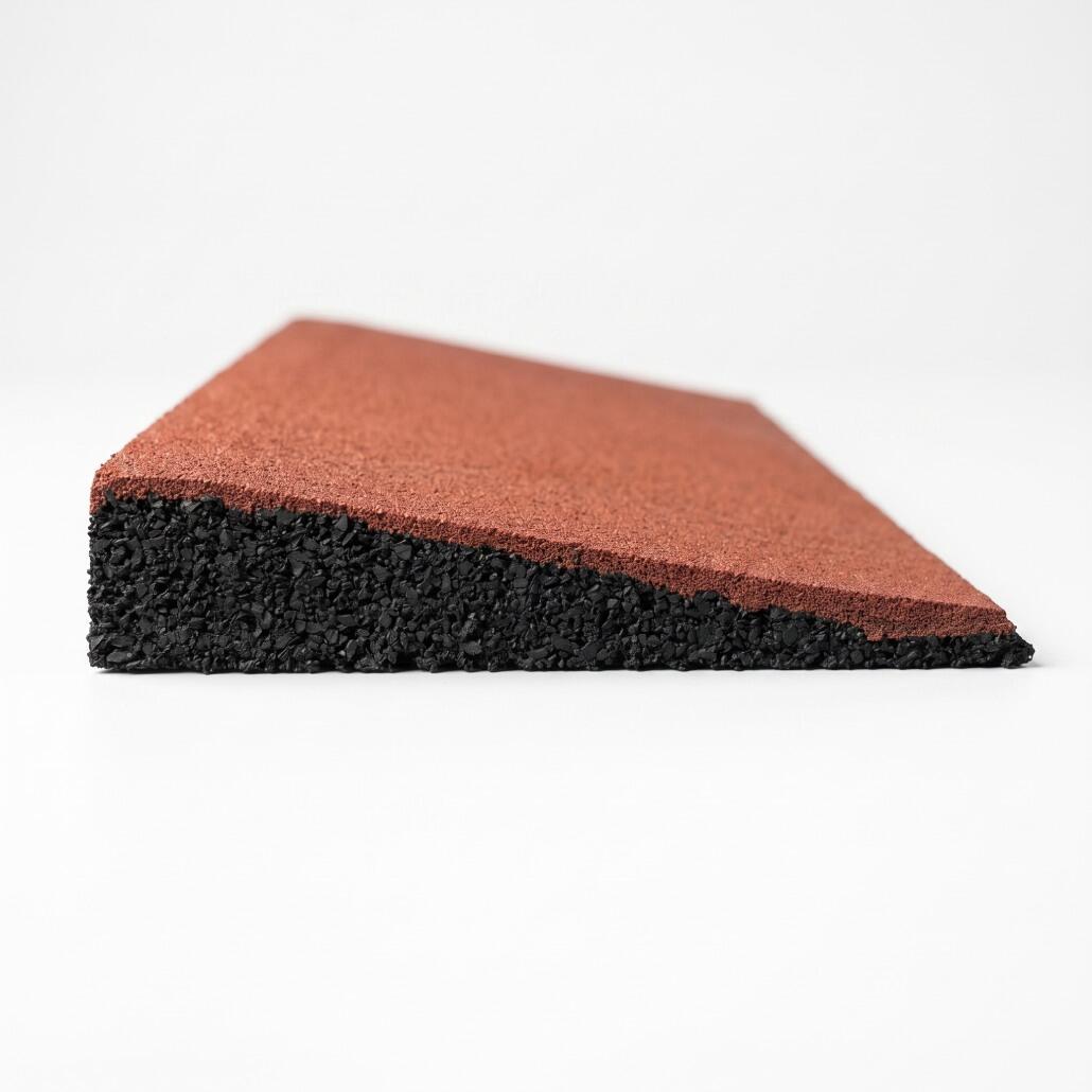 Loseta de caucho con rampa Lestare 500x250x40 mm roja 2/7