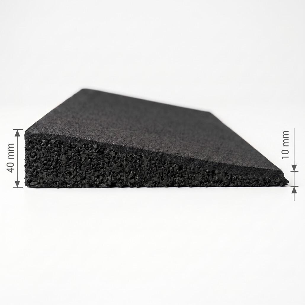 Loseta de caucho con rampa Lestare 500x250x40 mm negra 4/7