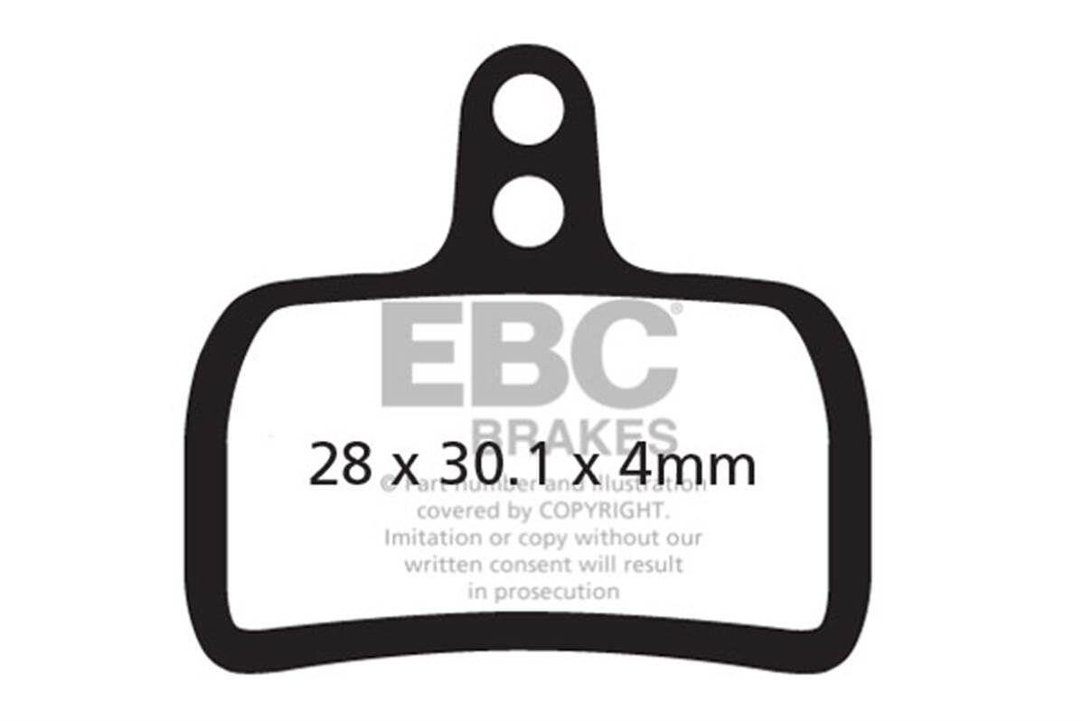 CFA386R - Klocki hamulcowe rowerowe (organiczne wyczynowe) EBC Brakes 2/2