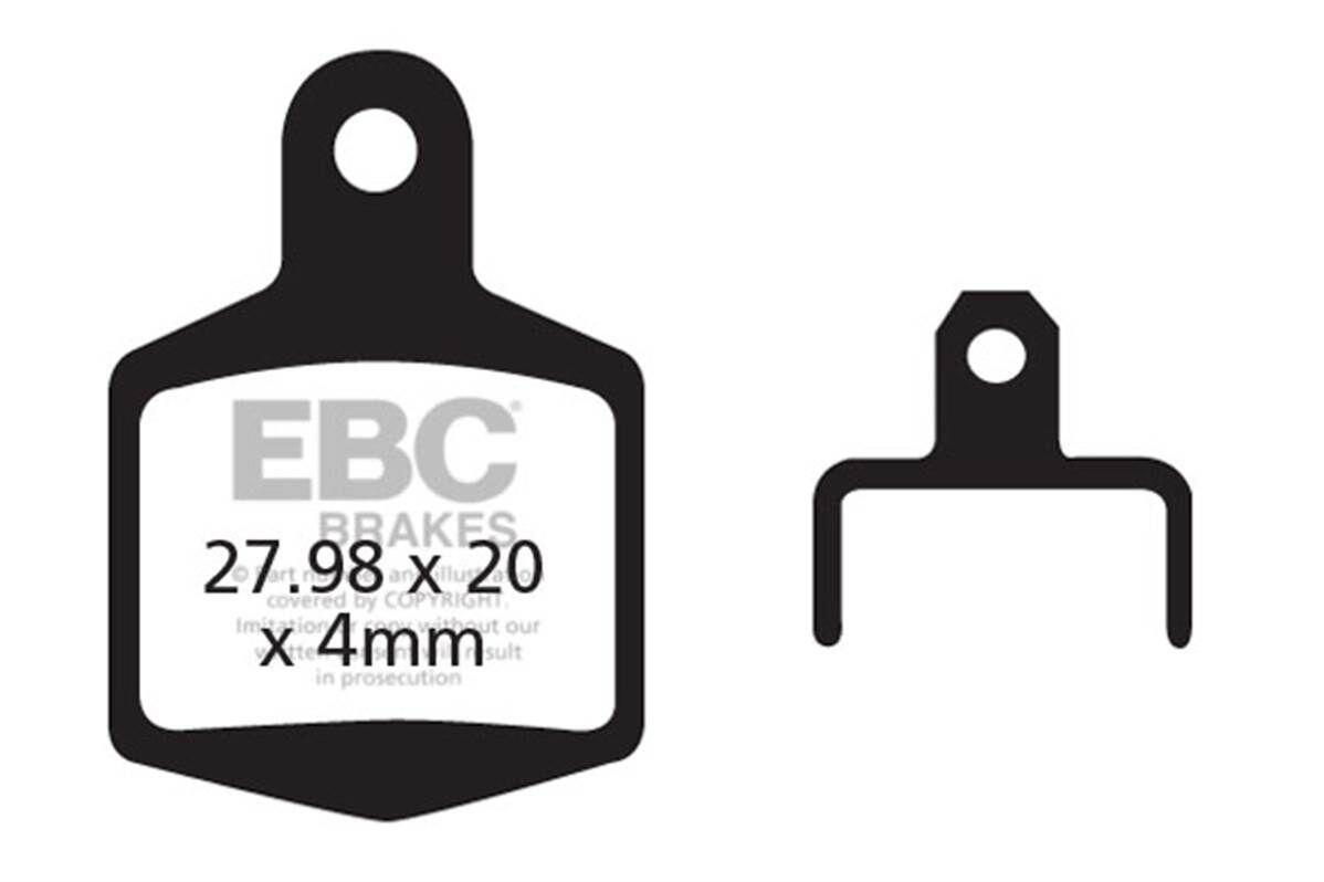 CFA289/4HH - Klocki hamulcowe rowerowe (spiekane) EBC Brakes 2/2