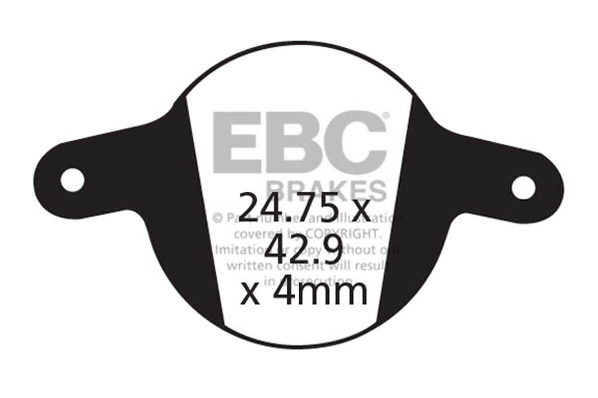 CFA326HH - Klocki hamulcowe rowerowe (spiekane) EBC Brakes 2/2
